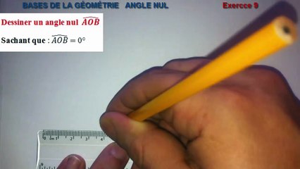 Maths 6ème - Les Bases De La Géométrie : Angle nul Exercice 9