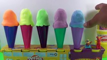 Play Doh Surprise Eggs Surprise Toys Learn Colors Ice Cream Minions Peppa Pig Lala Do Play