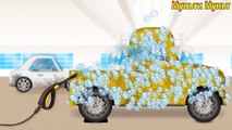 Coche Policía caballito y lavado de coches de dibujos animados médico máquina mashinkova doktor mac