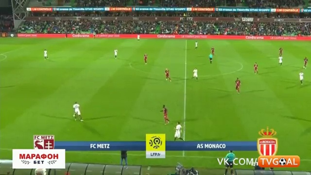 Metz 0-1 Monaco - les Buts et Résumé - 18.08.2017