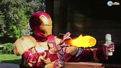 Surprise baby PRESENT!! Spiderman loses baby Elsa! Disney princess party w/ Anna & Pink Spidergirl