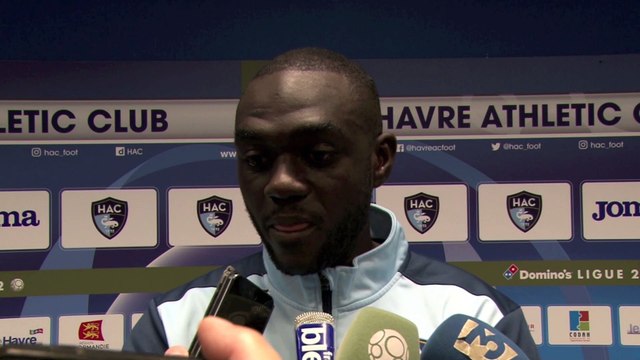 Après HAC - Valenciennes (1-0), réaction d'Amos Youga