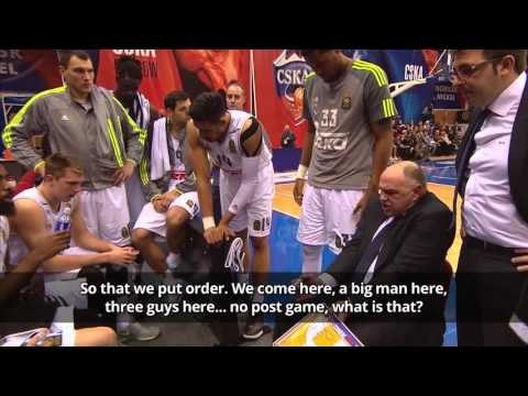 Luka Doncic reacts to Pablo Laso’s time-out with three consecutive three-pointers