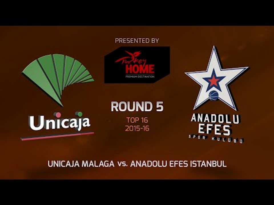 Highlights: Unicaja Malaga-Anadolu Efes Istanbul