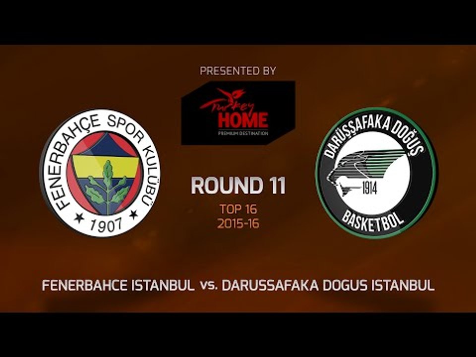 Highlights: Fenerbahce Istanbul-Darussafaka Dogus Istanbul