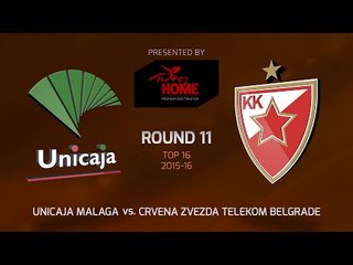Highlights: Unicaja Malaga-Crvena Zvezda Telekom Belgrade
