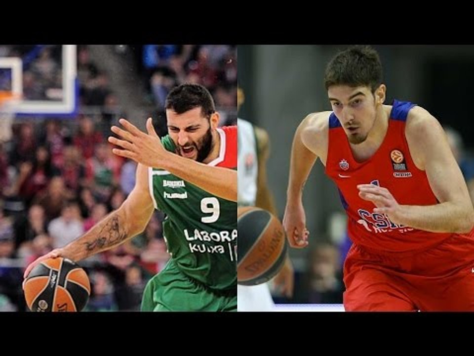 Top 16 Round 13 co-MVPs: De Colo CSKA Moscow and Bourousis, Laboral Kutxa Vitoria