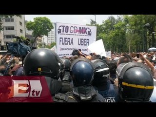 Así se vivió la manifestación de taxistas en la Ciudad de México / Vianey Esquinca
