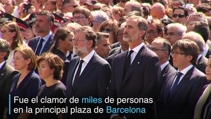 "No tengo miedo" grita Barcelona el día después de los atentados