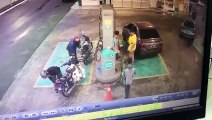 Truck Crashes Into Petrol Station Pump