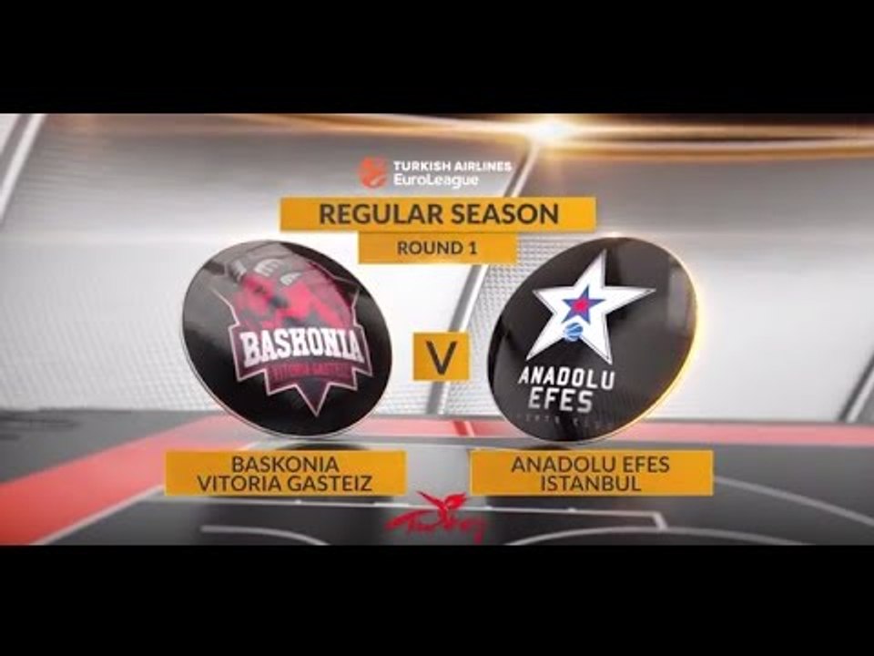 EuroLeague Highlights: Baskonia Vitoria Gasteiz-Anadolu Efes Istanbul