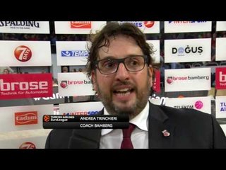 Post-game interview: Coach Trinchieri, Brose Bamberg