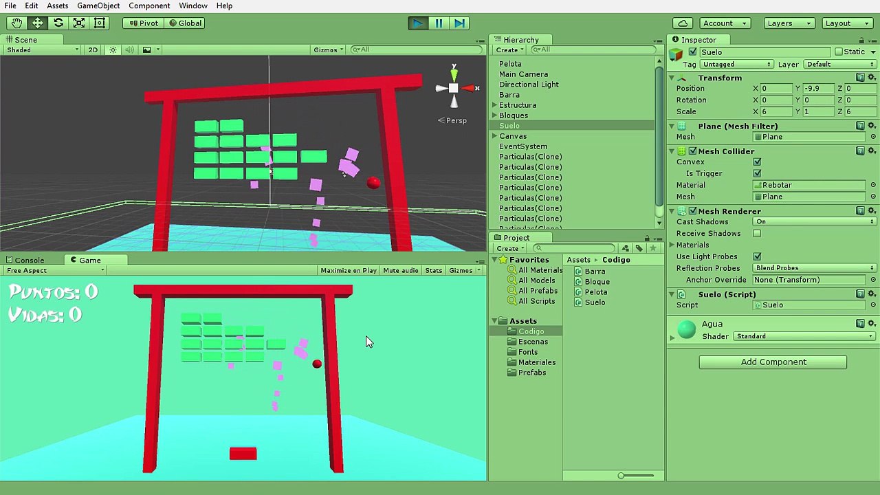 07 Sistema de vidas Tutorial Bloques Tu primer juego en Unity 5