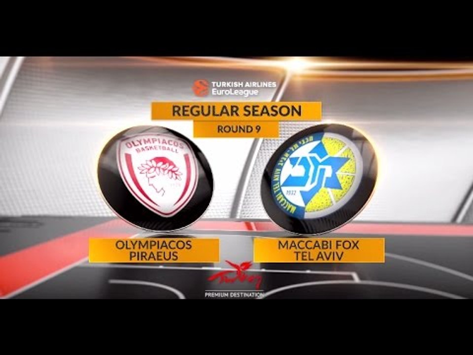 Highlights Olympiacos PiraeusMaccabi FOX Tel Aviv video Dailymotion