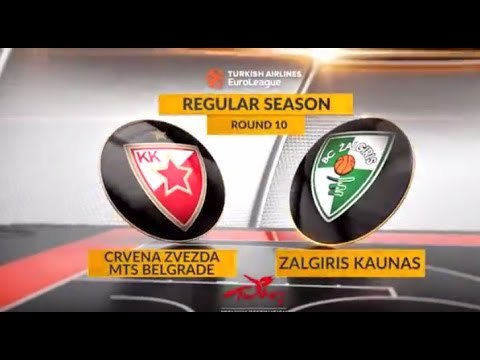 Highlights: Crvena Zvezda mts Belgrade-Zalgiris Kaunas