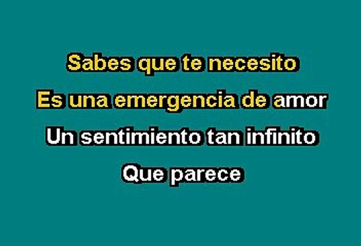 Laura Pausini - Emergencia De Amor (Karaoke con voz guia)