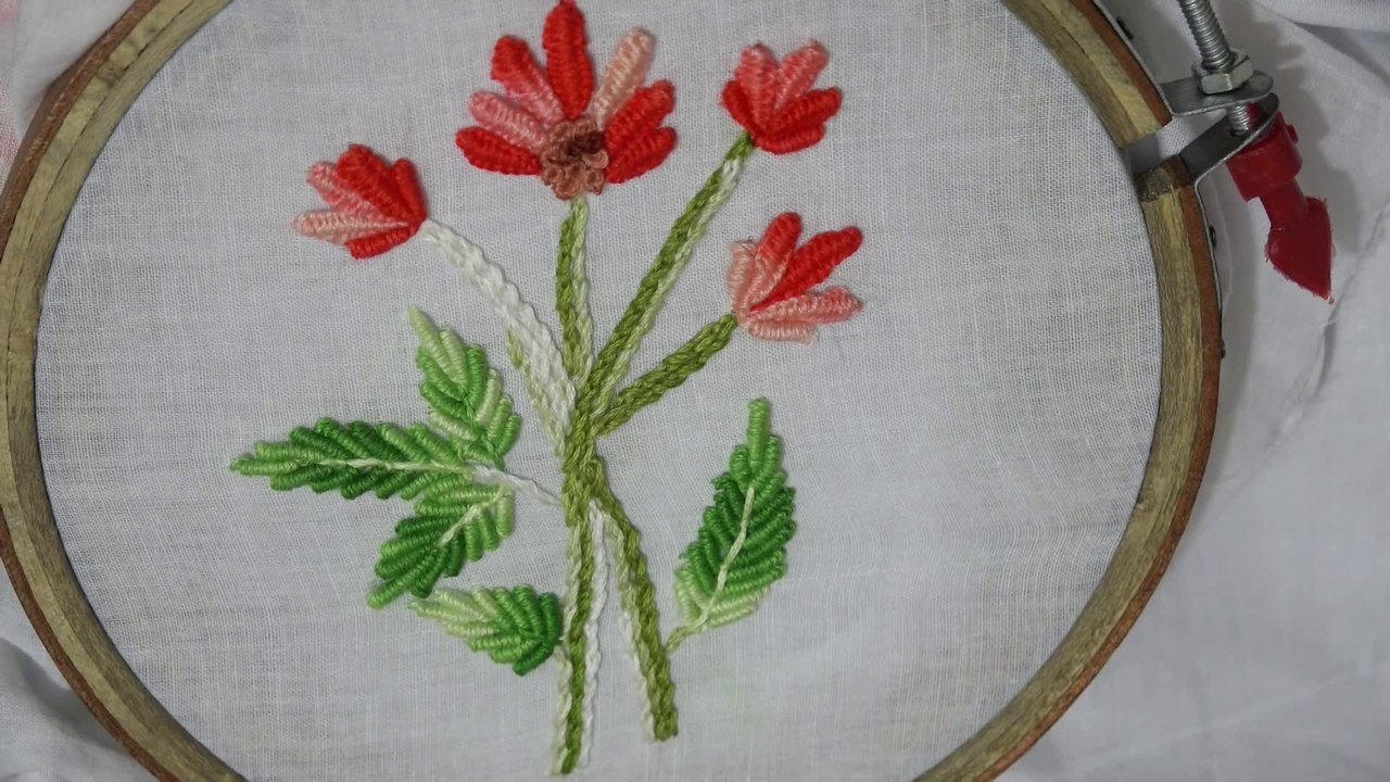 Hand Embroidery: Hand Stitch:Double Cast on Stitch