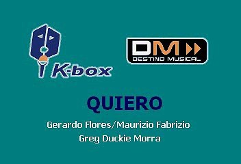 Lucero - Quiero (Karaoke)