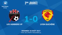 J3 : Les Herbiers VF - Lyon Duchère AS (1-0), le résumé