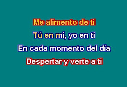 Manuel Mijares - Me alimento de ti (Karaoke)