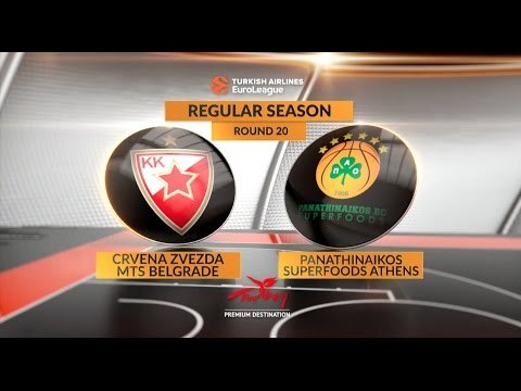 Highlights: Crvena Zvezda mts Belgrade-Panathinaikos Superfoods Athens