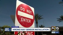 Camera system being installed to stop wrong-way drivers