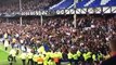 Hajduk Split fans trying to storm Everton fans at Goodison