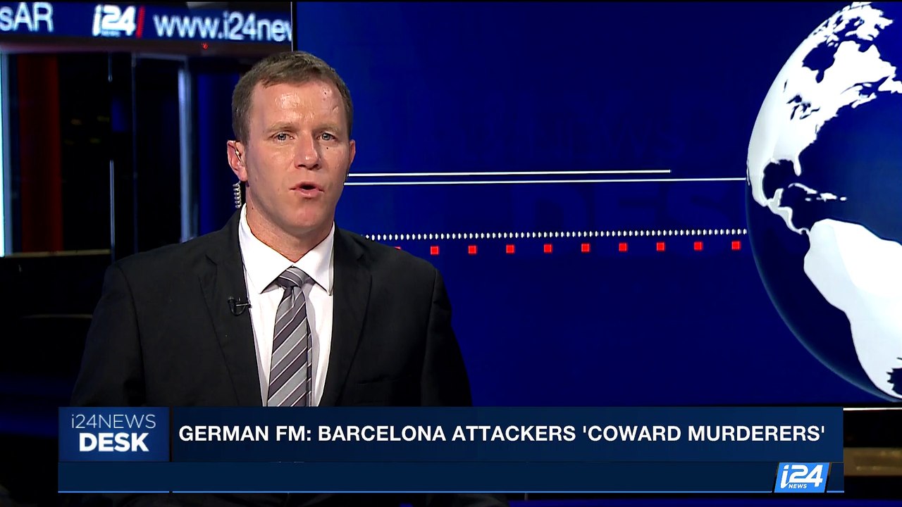 i24NEWS DESK | German FM: Barcelona attackers 'coward murderers' | Friday, August 18th 2017