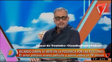 Ricardo Darín "La tv actual y la ficción argentina" Intrusos 16/08/2017