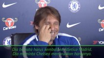 VIRAL: Premier League: Conte Tertawa Lepas Menanggapi Pertanyaan Tentang Costa