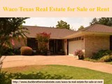 Best Waco Texas Real Estate for Sale or Rent