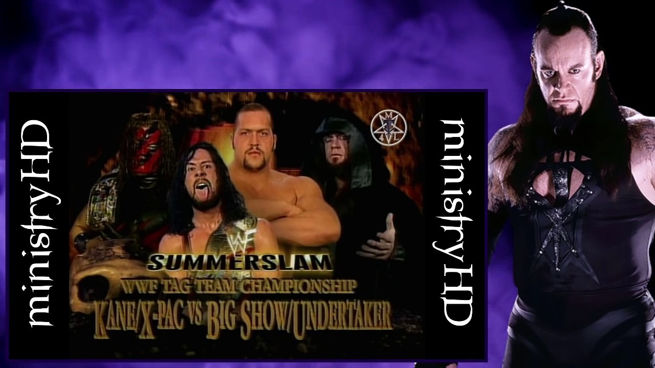 The Undertaker & Big Show vs Kane & X Pac Tag Team Titles Match [SummerSlam] 8/22/99
