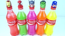Learn Colors Childrens Superhero Coca Cola Bottles Hulk Spiderman Finger Family Nursery Rh