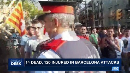 i24NEWS DESK | 14 dead, 120 injured in Barcelona attacks | Saturday, August 19th 2017