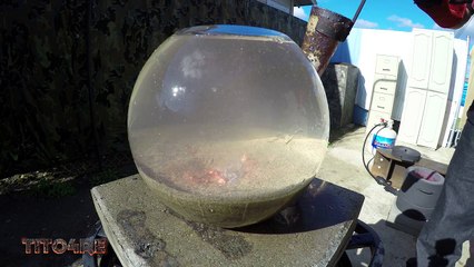 Molten Copper vs Sand and Water