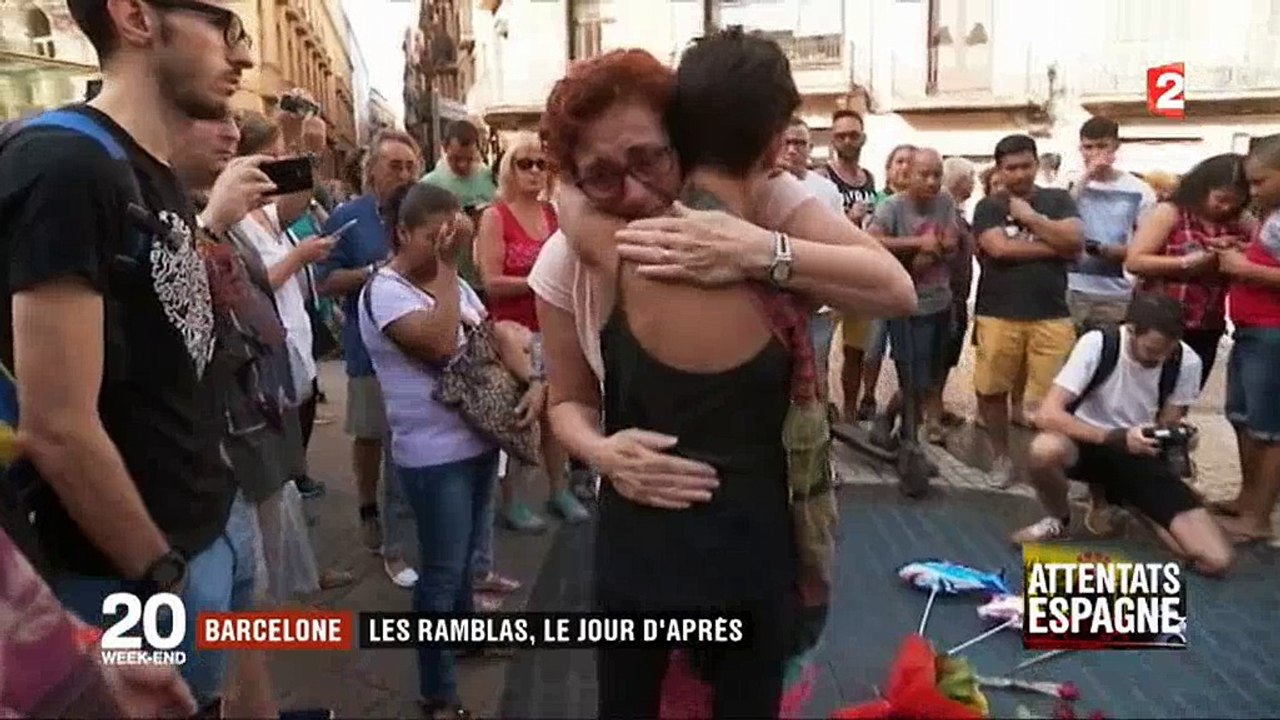 Le message d'espoir d'Espagnols au lendemain des attentats - Regardez