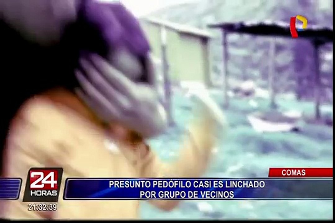 Vecinos golpearon a presunto pedófilo en Comas