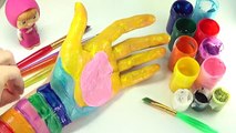 Corps couleur les couleurs doigt pour main enfants Apprendre peindre arc en ciel sommet avec |