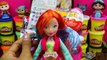 GIANT Bloom Stella Surprise Eggs Play Doh - Winx Club My Little Pony Inside Out Mystery Mi