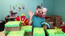 Minecraft In Real Life Steve Enderman Creeper and Gus the Gummy Gator-J-VFbaF52xk