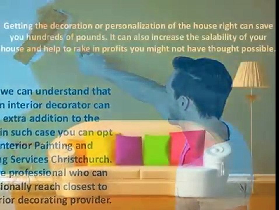 The Role Of Interior Decorator In Painting And Plastering Services