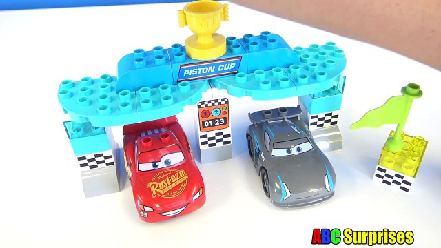 LEGO DUPLO Disney Cars Toys Race Track Lightning Mcqueen Mater Building Blocks for Kids Children Tod-f2Ok2e-jVvE