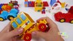 Ambulance School Bus and Tractor Building Bock Toy Vehicles Playset for Kids Toddlers and Children-NGI1N6Up5Qc