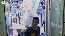 Les images du passage de la camionnette sur la Rambla