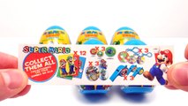 Huevos huevos huevos familia amistoso Niños Nuevo jugar súper sorpresa sorpresas juguete vídeo Mario vs luigi doh f