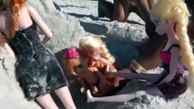 Miedo y Ana en Playa cangrejo cangrejos encuentro misterio de niños pequeños tesoro Elsa shopk