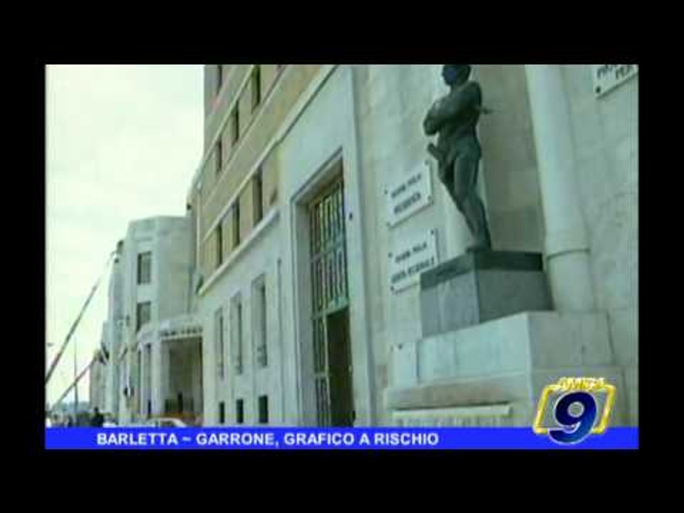BARLETTA | Garrone, grafico a rischio