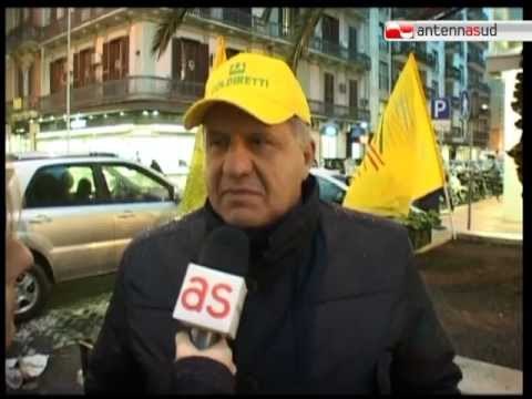 TG 24.01.12 Blocchi stradali, Coldiretti regala frutta e verdura