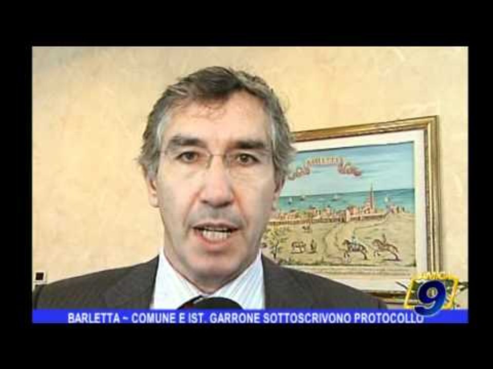 BARLETTA | Comune e Garrone sottoscrivono protocollo