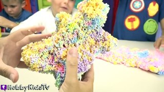 PlayFoam Creations PARTY! Surprises + Make SpongeBob, Sushi Hat- HobbyKidsTV